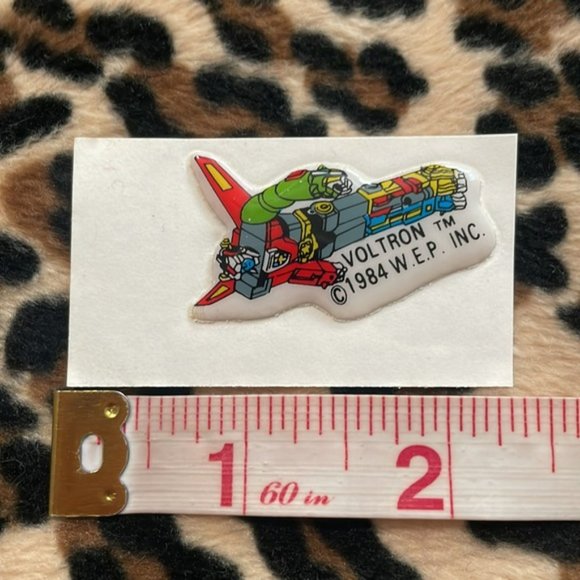 1984 VOLTRON Lion Force Vintage Puffy Sticker Cartoon Anime Robot 80s WEP Toy - Picture 7 of 17